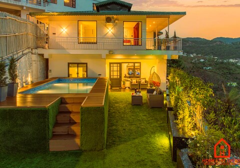 The white house with pool 3bhk villa by HomestayDaddy