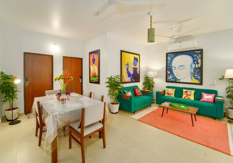 5-Min Walk to Beach| 4BHK villa w/ Glass Balconies by Savera stays