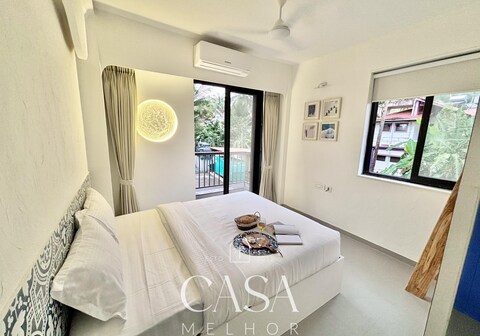 Mediterranean 1BHK | Candolim | Pool| Wifi