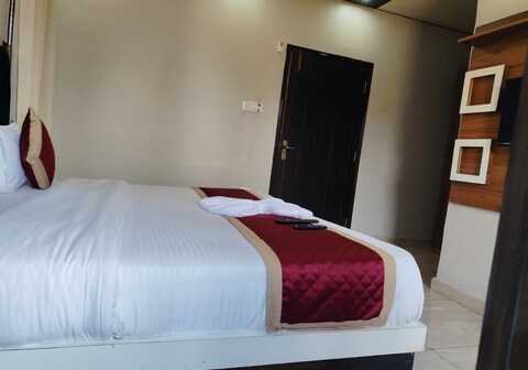 Hotel full moon night and restaurant