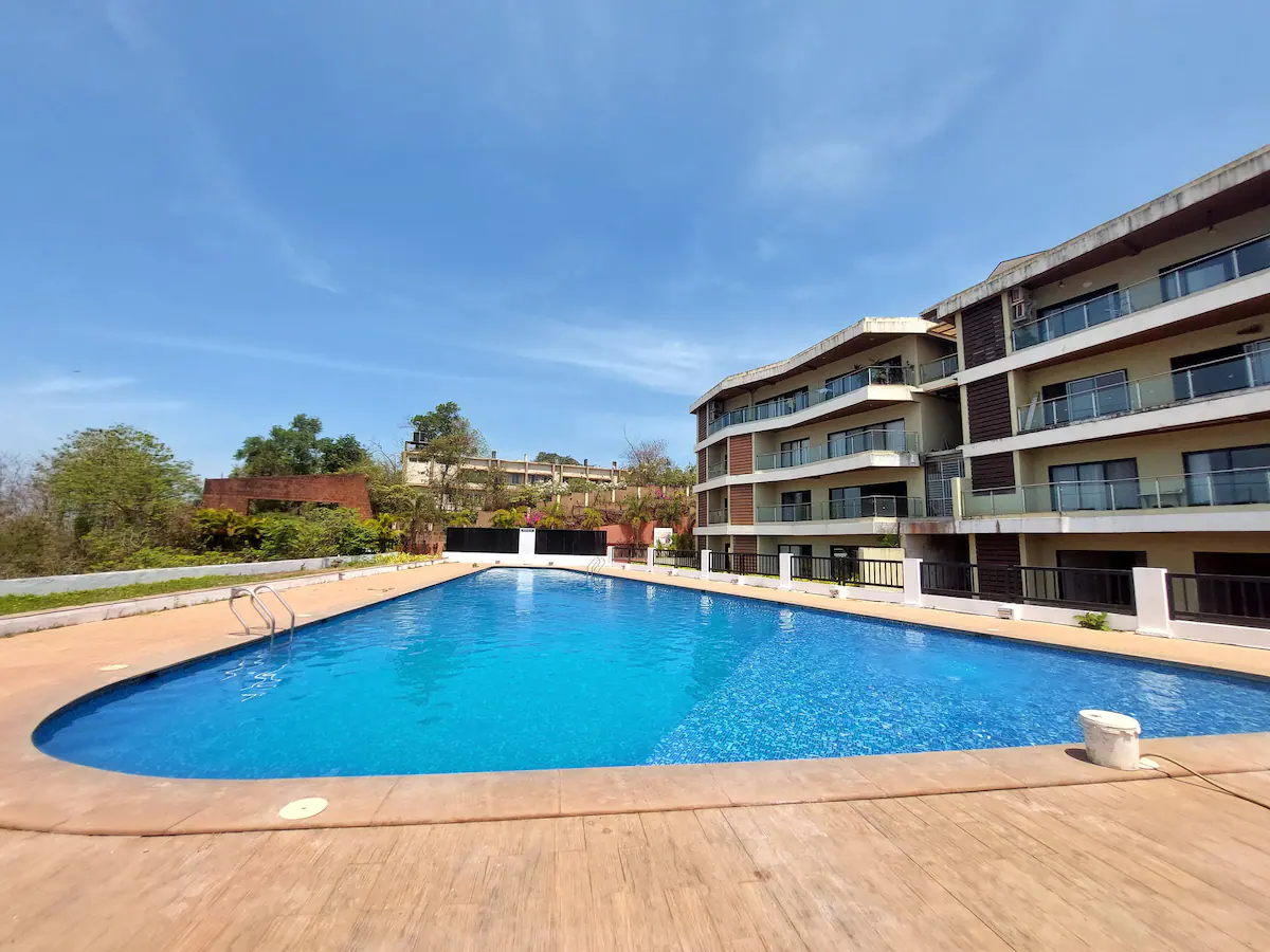 2bhk bright Seafacing Apartment in Central Goa