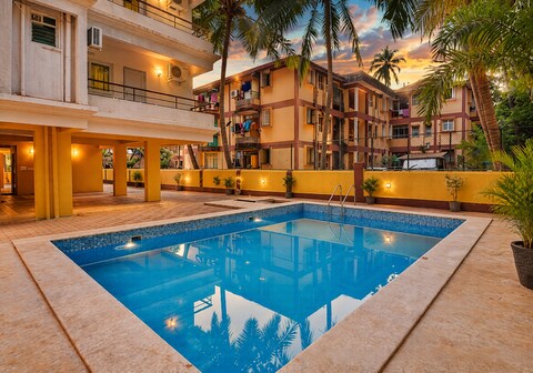 CalanguteBaga2BHK/Pool/Beach/Parking/Kitchen/N0-10