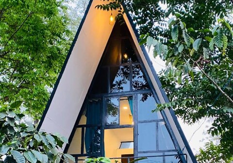 A Frame Villa with Swimming Pool