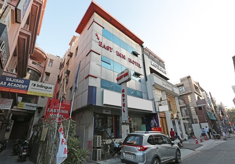EAST INN HOTEL AT NIRMAN VIHAR METRO STATION.