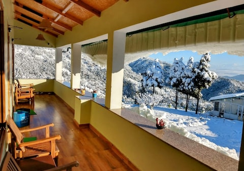 Chirping Orchard | Apple Garden & Snow Views