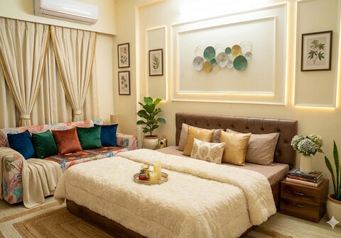 Cozy & Spacious 1BHK Flat in Hills | Lift Park Kitchen