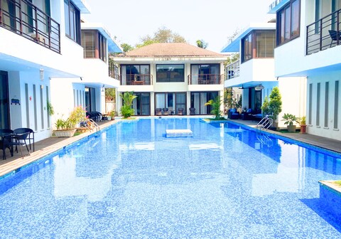 Puravida Aquasol-3BHK Villa, 5 Min Vagator-Assagao