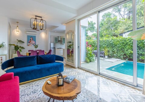 Hireavilla | Villa Venus - 2BHK with Private Pool | 9 min from Vagator