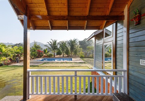 The Sunlit Haven by StayJade|Pool|Glass Rooms|Lawn