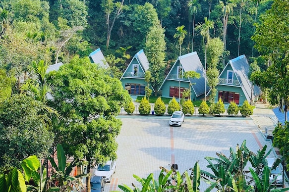 Falling Water Resort by Travent Mug