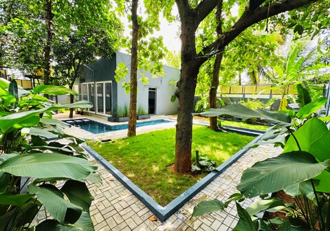 The Calms Pool Villa by Travent Mug