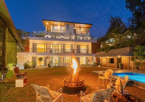 StayVista at Utopia @ Aurellia Summit w/ Outdoor Pool