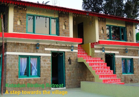 Kotadun Birding Retreat- 1BR Rustic Stone Room |Nainital