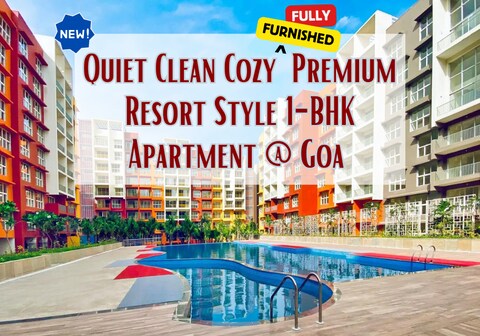 Quiet Clean Cozy Fully Furnished 1 BHK Apartment in Rio de Goa