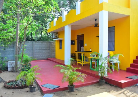 Paradise yellow beach resort