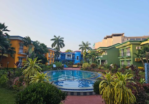 Colva Palm Escape Spacious 2BHK Pool View