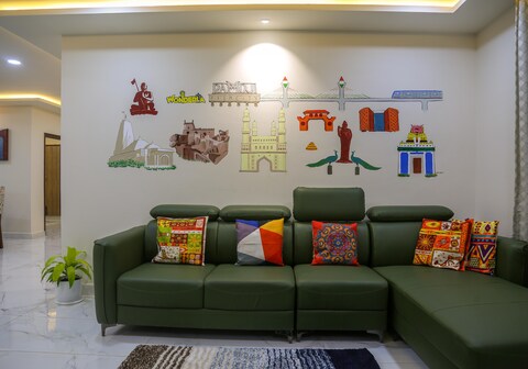 Deccan Stays Cozy 3 BHK AC Home Wipro circle