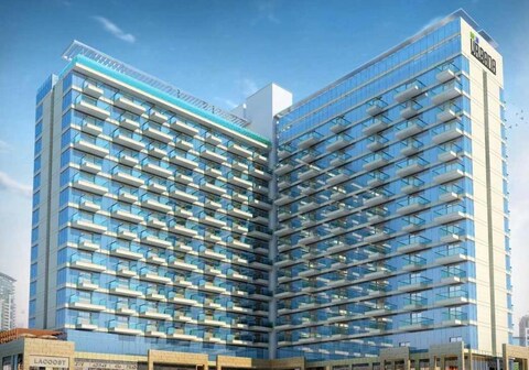 M3M Highrise Studio Pool & Balcony