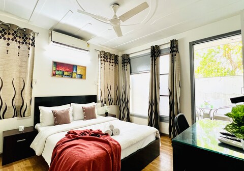 Entire 2BHK Apartment by Olive Service Apartments at Medanta Medicity