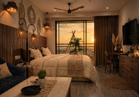 Boho Sky Deck - 37th Floor Luxury Sunset Suite