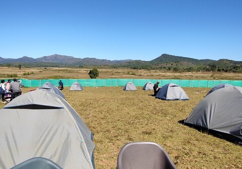 Adhrista resorts and camping tents mountain view