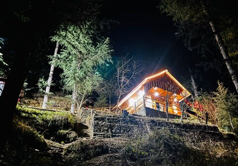 Alpine heaven forest view cottage