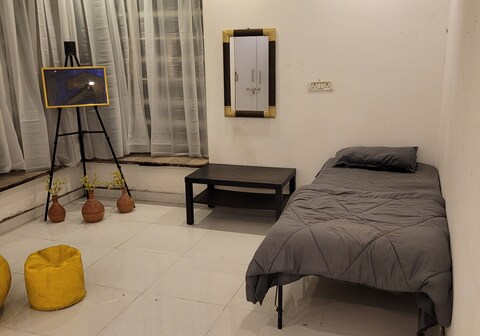 male travellers comfort zone, jubilee hills, cosy.