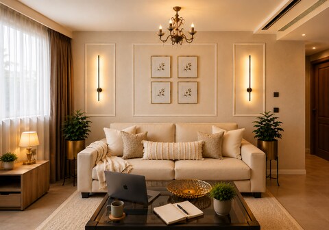 Five-Star Inspired Beige Luxe Suite |Sunset View|