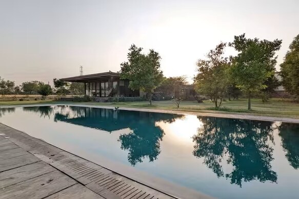 RajNikas Farm | Entire 2BR Pet-Friendly Glass House with Pool