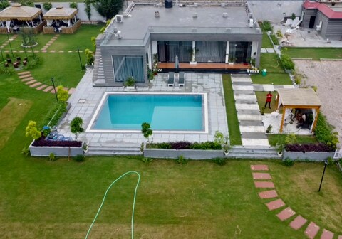We Are One Paradise | Beautiful 3BHK Farmhouse with Pool