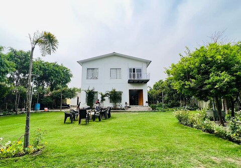 Green villa farm house