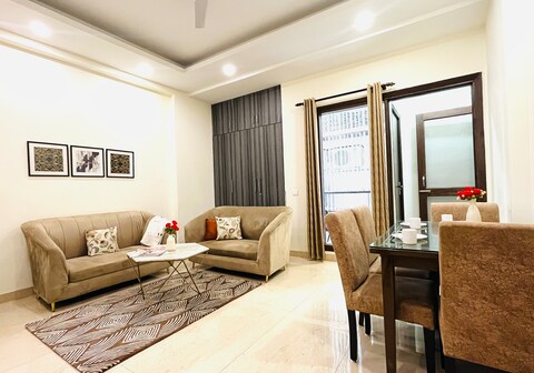 Entire 2BHK Apartment by Bluo at Cyber City