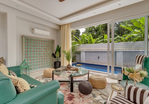 tisyastays | Villa Aahana 5BHK Lux Villa with Private Pool, 5mins to beach