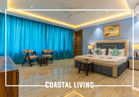 Coastal Living - Baga Breeze - 5BHK Rooftop Private Pool Villa, Baga, Goa