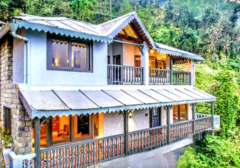 grey house excotic villa bhimtal
