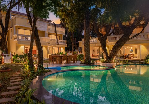 ELIVAAS Kensho Marigold | Serene 3-BHK Villa With Common Pool