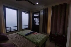 The fog and flames, Dharamshala The fog and flames, Dharamshala