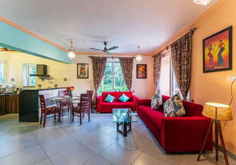 4BHK 5Bath AC Luxury Villa 1km fm Baga/Calangute Beach