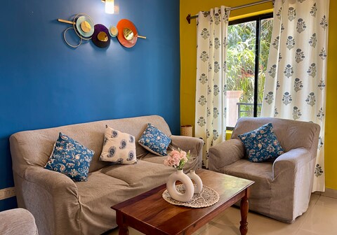 Modern cozy 2bhk Villa with Pool near Vagator Beach