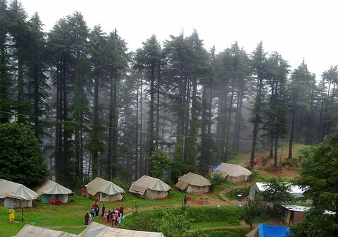 Tehri lake side camps