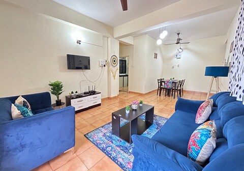 Luxurious 1BHK Apartment on Calangute Main Road Beach 600mtr