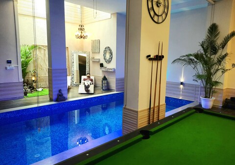 Indoor pool and jaccuzi in south delhi , by maple key stays