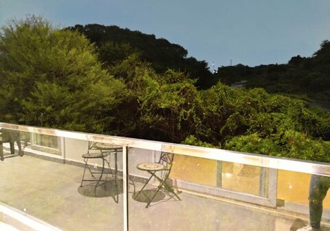 Contemporary 3BHK flat with magnificent view.