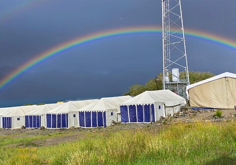 The Samsara Camp near Pangong Lake