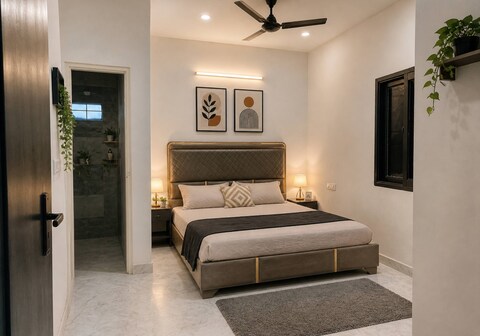 3bhk spacious flat available with kitchen balcony