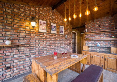Pet-friendly 2 BHK Hillside Getaway With Gazebo & Balcony