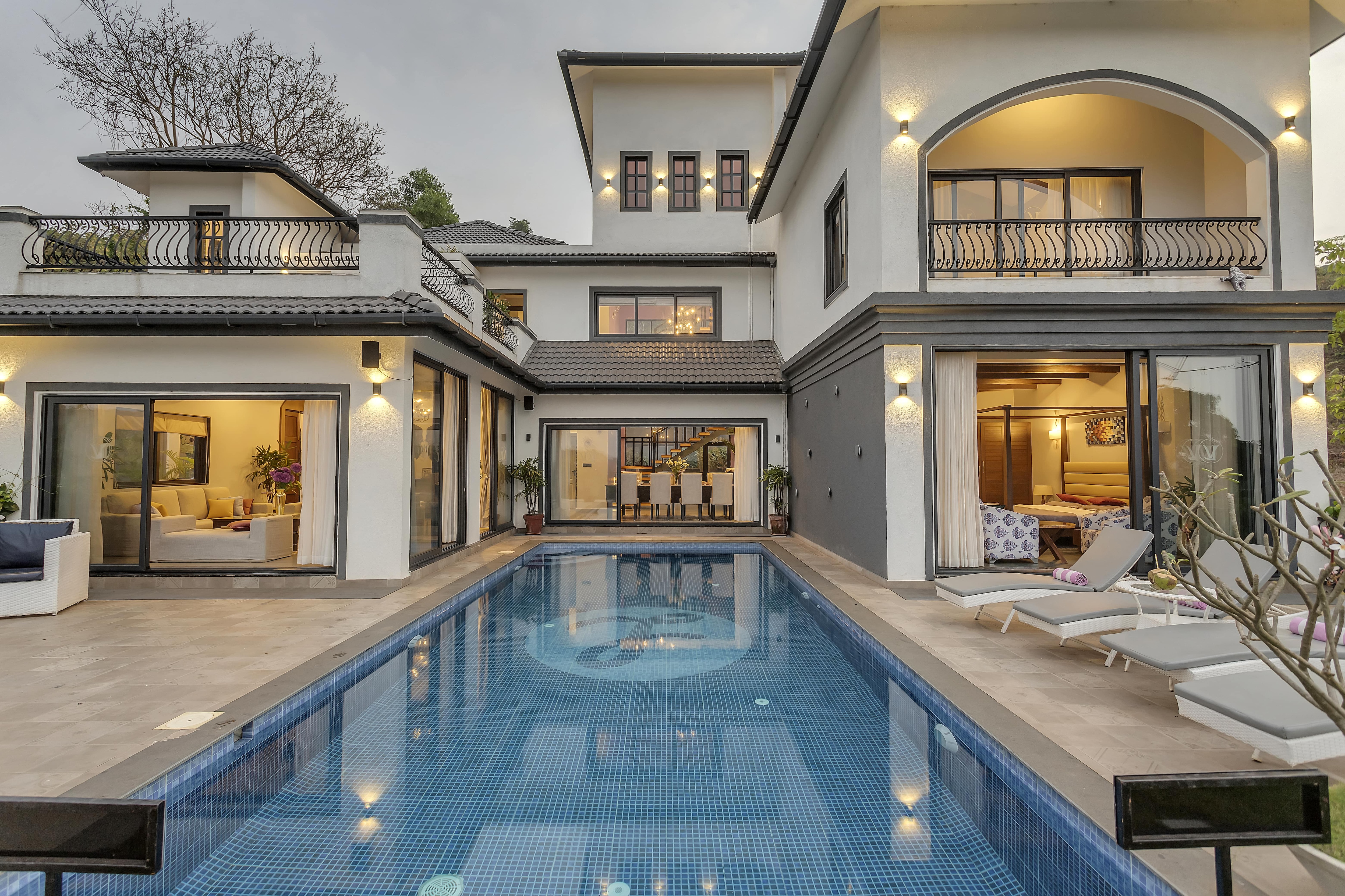 Ultra Luxury Lavender Villa 7BHK |Pvt Heated Pool|Car - Tap to explore photos