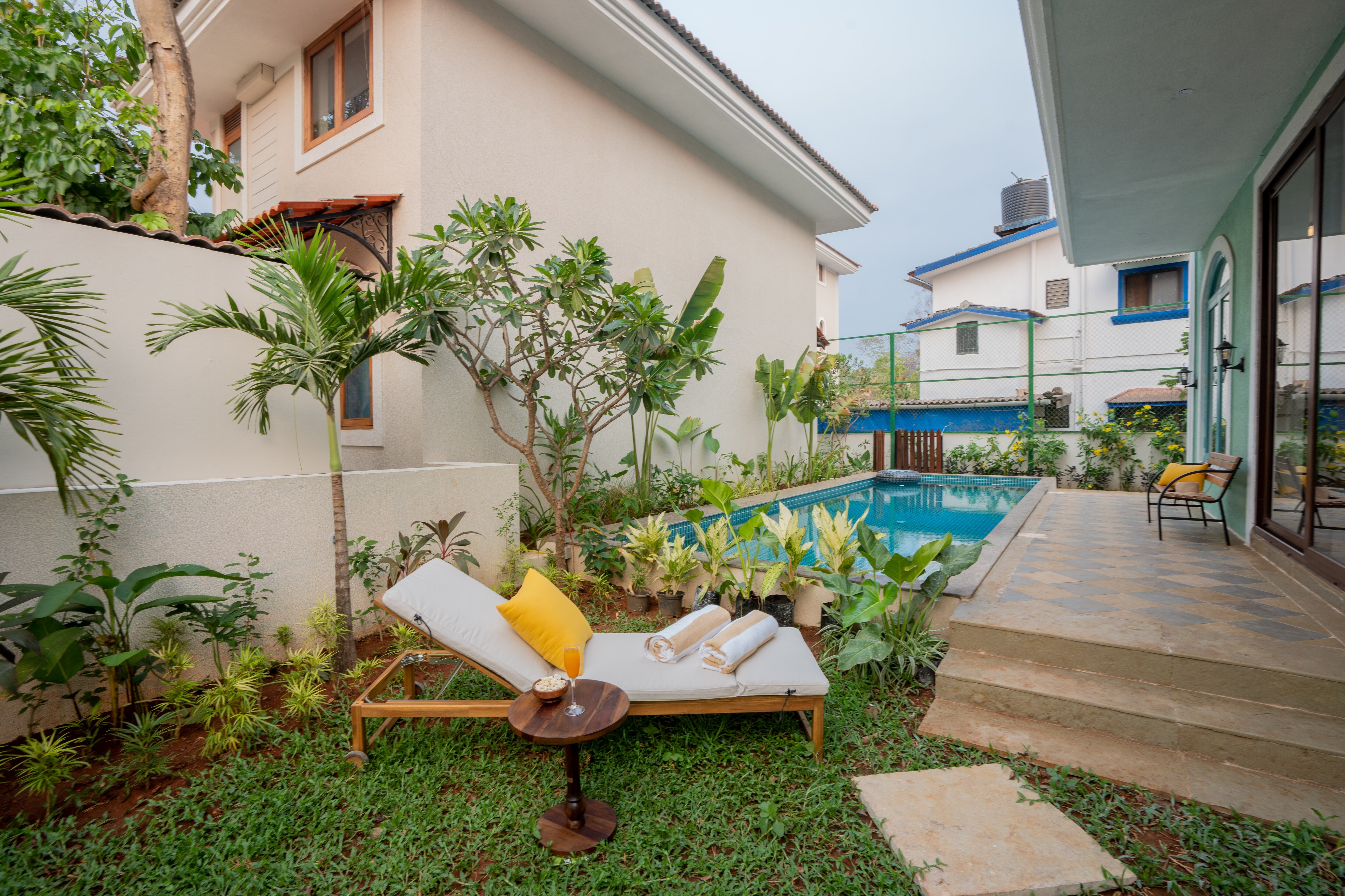 ELIVAAS 3 BHK with Pvt Pool & Gazebo | Mier - Tap to explore photos