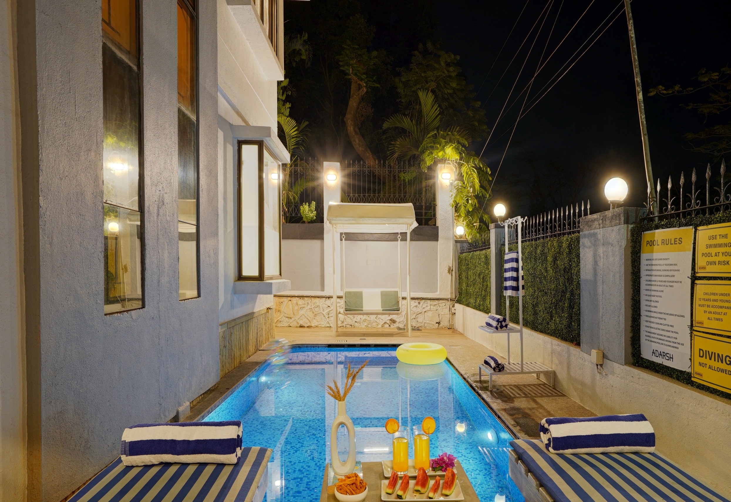 Elegant 2 BHK Pet-friendly Villa W/ Pvt Pool & Balcony - Tap to explore photos