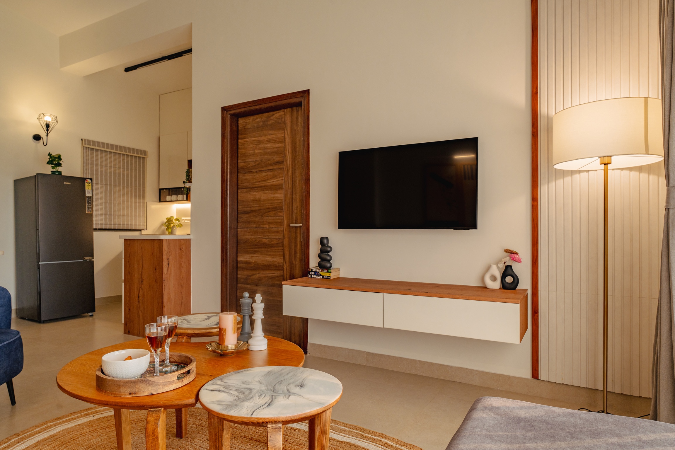Spacious 2BR Apartment with Balcony near Candolim Beach | Hireavilla - Tap to explore photos